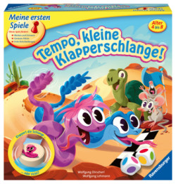 Ravensburger 20950 - Tempo, kleine Klapperschlange! - Wettlauf- und Merkspiel für Kinder ab 4 Jahren - Gesellschaftspiel geeignet für 2-4 Spieler