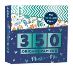 350 Origami-Papiere - Muster-Mix