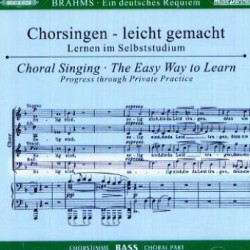 Ein Deutsches Requiem op.45, Chorstimme Bass, 2 Audio-CDs