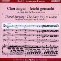 Johannes-Passion, BWV 245, Chorstimme Sopran, 1 Audio-CD