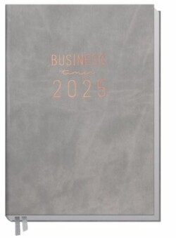 Business-Timer 2025 12 MONATE [Grau-Rosè]