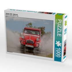 CALVENDO Puzzle Citroën 2CV - Ente rot 1000 Teile Lege-Größe 64 x 48 cm Foto-Puzzle Bild von Meike Bölts