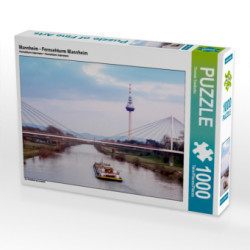 Mannheim - Fernsehturm Mannheim (Puzzle)