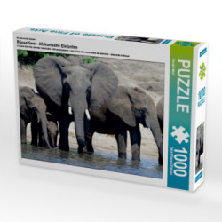 Ein Motiv aus dem Kalender Rüsseltiere - Afrikanische Elefanten (Puzzle)