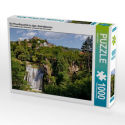 Der Pliva-Wasserfall in Jajce, Zentralbosnien (Puzzle)