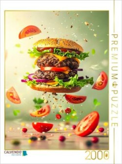 CALVENDO Puzzle Doppel Cheesburger | 2000 Teile Lege-Größe 90x67cm Foto-Puzzle für glückliche Stunden