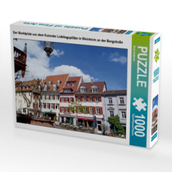 CALVENDO Puzzle Der Marktplatz aus dem Kalender Lieblingsplätze in Weinheim an der Bergstraße 1000 Teile Lege-Größe 64 x 48 cm Foto-Puzzle Bild von Ilona Andersen