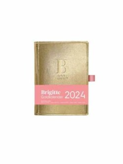 DUMONT - Brigitte Goldkalender 2025 Taschenkalender, 10x14cm, der goldene Klassiker von BRIGITTE, Terminkalender mit Zitaten berühmter Personen, extra Telefonregister und Adressteil zum Herausnehmen