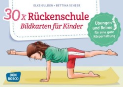 30 x Rückenschule. Bildkarten für Kinder