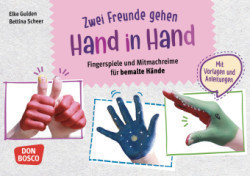 Zwei Freunde gehen Hand in Hand