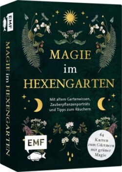 Kartenset: Magie im Hexengarten - 64 Karten zum Gärtnern mit grüner Magie