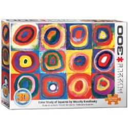 3D - Farbstudie Quadrate von Wassily Kandinsky (Puzzle)