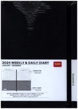 Wochen- Und Tageskalend. Large - 2024 - Large Weekly And Daily - Black