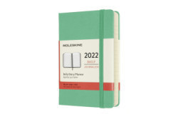 Moleskine 12 Monate Tageskalender 2022 Pocket/A6, Eisgrün