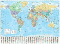 Collins World Wall Laminated Map