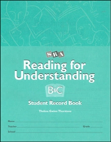 Reading for Understanding, Student Record Books for Levels B & C, Grades 3-12