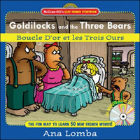 Easy French Storybook:  Goldilocks and the Three Bears(Book + Audio CD)