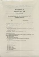 Animal Welfare Act 2006 (Commencement No. 1) (England) Order 2007