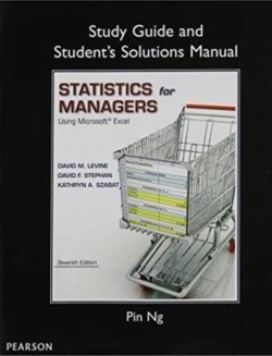 Study Guide and Student's Solutions Manual Statistics for Managers Using Microsoft Excel