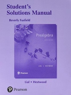 Student Solutions Manual for Prealgebra