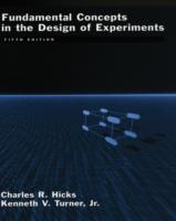 Fundamental Concepts in the Design of Experiments