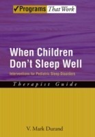 When Children Don't Sleep Well: Therapist Guide