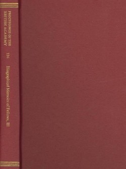 Proceedings of the British Academy, Volume 124. Biographical Memoirs of Fellows, III