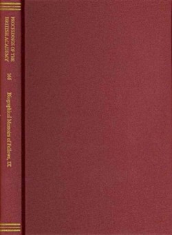 Biographical Memoirs of Fellows, IX