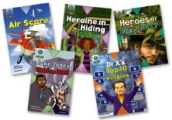 Project X Origins Brown Book Band, Oxford Level 11: Heroes and Villains - Mixed Pack of 5