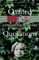 Oxford Concise Dictionary of Quotations 4th Edition (Oxford Paperback Reference)