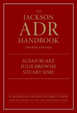 Jackson ADR Handbook, 4th Edition