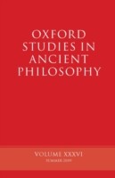 Oxford Studies in Ancient Philosophy, Volume XXXVI