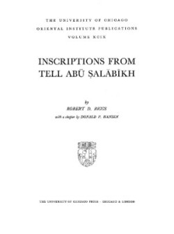 Inscriptions from Tell Abu Salabikh