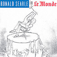 Ronald Searle in "Le Monde"