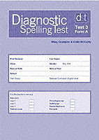 Diagnostic Spelling Tests: Test 3, Form A Pk10