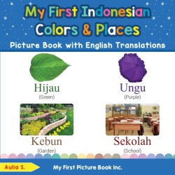 My First Indonesian Colors & Places Picture Book with English Translations