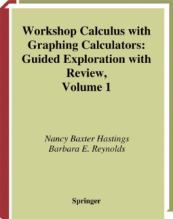 Workshop Calculus with Graphing Calculators