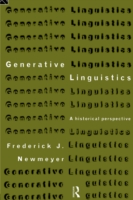 Generative Linguistics An Historical Perspective