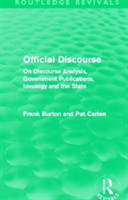 Official Discourse On Discourse Analysis, Government Publications, Ideology and the State