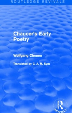 Chaucer's Early Poetry (Routledge Revivals)