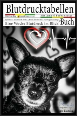 Blutdrucktabellen Buch - Mit Smiley und Ampelfarbanzeige