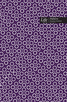 Ringed Dots Pattern Composition Notebook, Dotted Lines, Wide Ruled Medium Size 6 x 9 Inch (A5), 144 Sheets Purple Cover