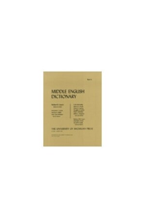 Middle English Dictionary Plan and Bibliography