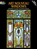 Art Nouveau Windows Stained Glass Coloring Book
