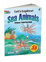 Sea Animals Sticker Coloring Book