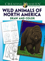 Creative Haven Wild Animals of North America Draw and Color