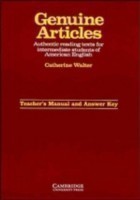 Genuine Articles Teacher's manual with key Authentic Reading Tasks for Intermediate Students of American English