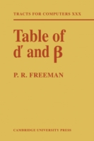 Table of d' and β