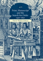 Print, Manuscript and Search for Order 1450 - 1830