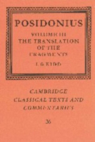 Posidonius: Volume 3, The Translation of the Fragments